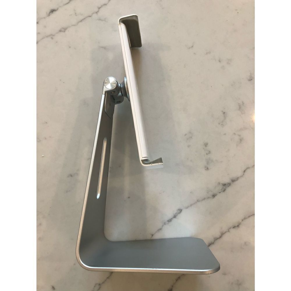 Silver & White Adjustable/Extendable Tablet Stand - Picture 2 of 4